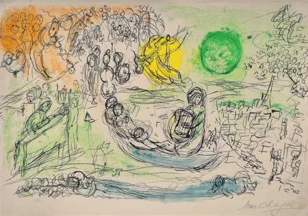 Литография Chagall - The Concert
