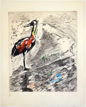 Офорт Chagall - The Heron