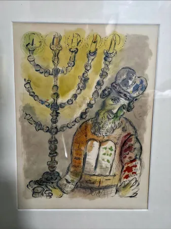 Литография Chagall - The Mission of Bezaleel - The story of Exodus 1966