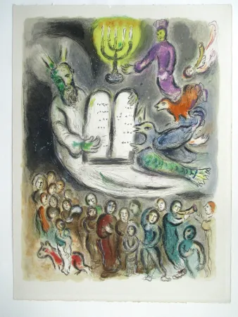 Литография Chagall - The Story of Exodus