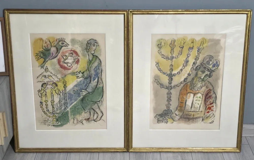 Литография Chagall - The Story of Exodus 1966