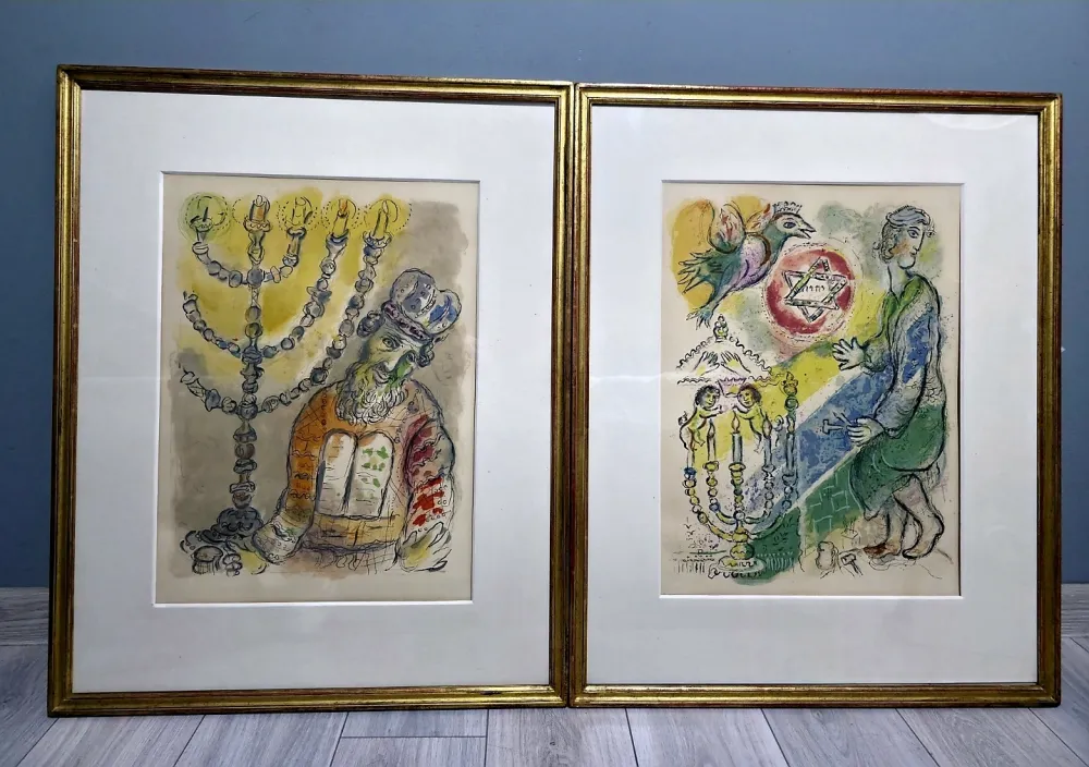 Литография Chagall - The Story of Exodus- 2 Plates 