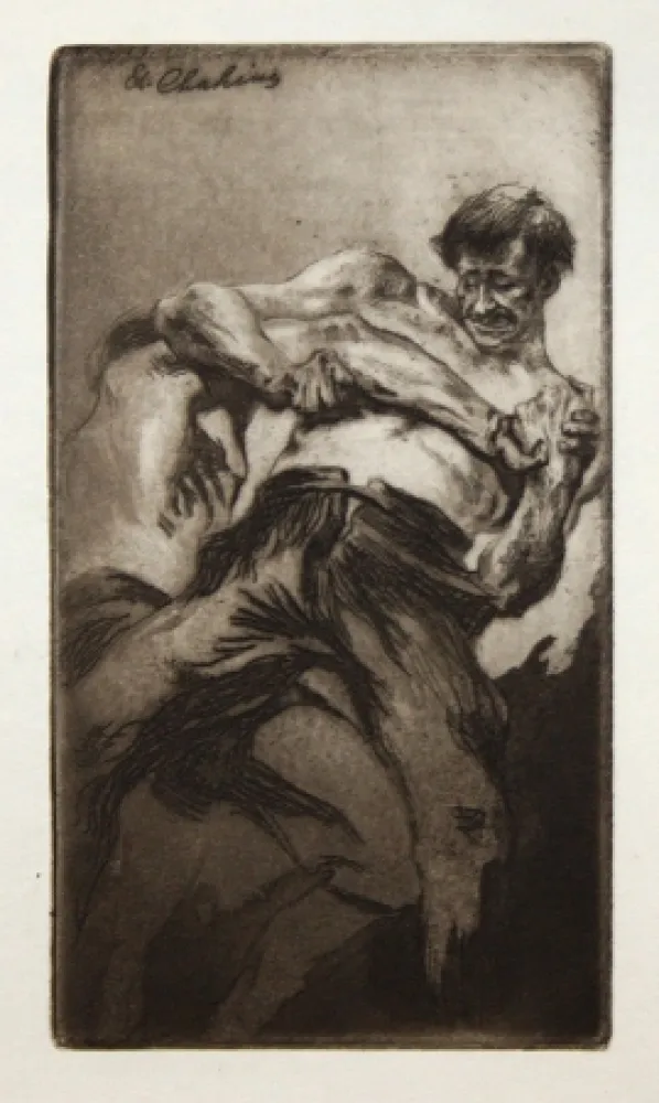 Офорт И Аквитанта Chahine - Croc en jambe