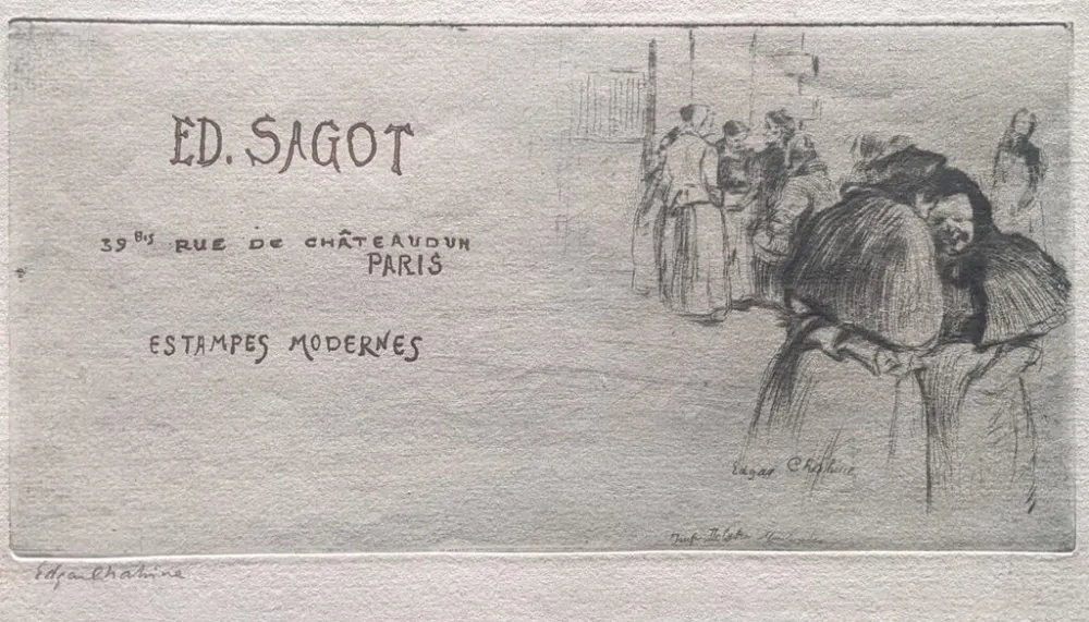 Гравюра Chahine - Les Pauvresses