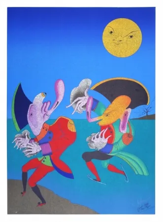 Литография Chemiakin - Carnaval de St Petersbourg