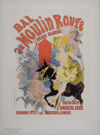 Литография Cheret - Bal du Moulin Rouge, Les Maitres de L’Affiche