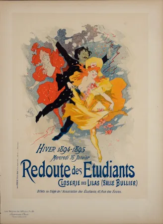 Литография Cheret - Les Maîtres de l'Affiche : Redoute des Étudiants, 1897