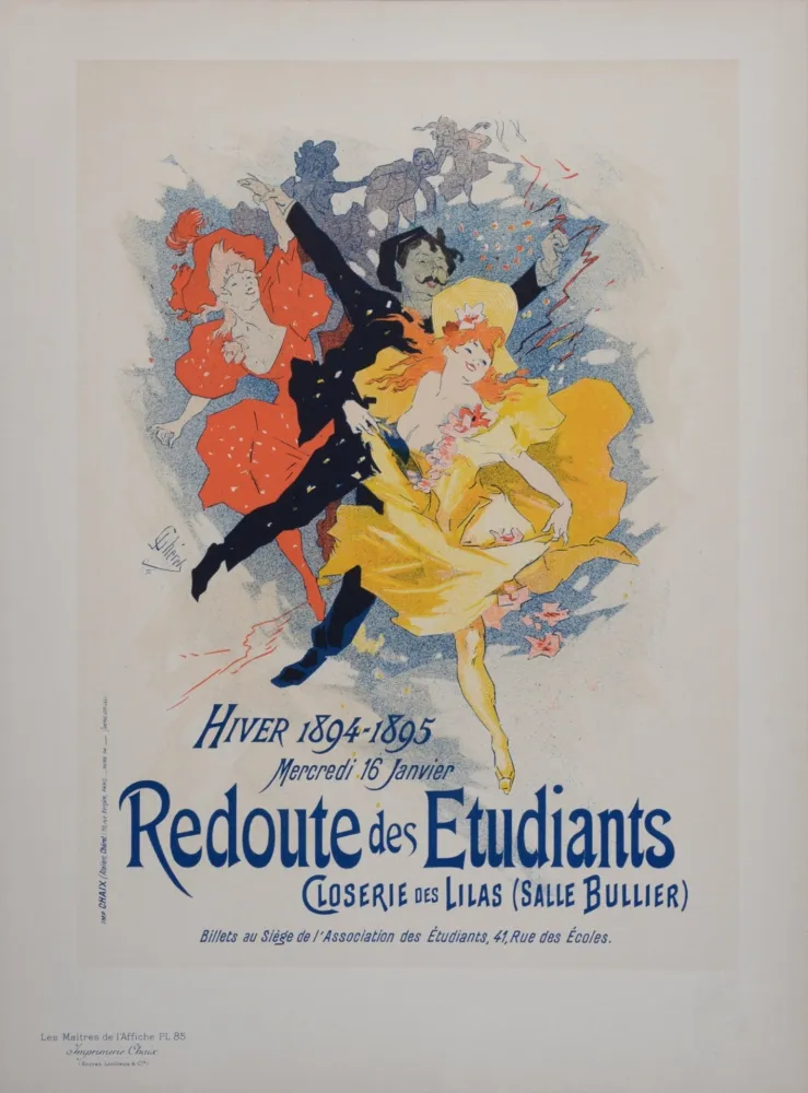 Литография Cheret - Redoute des Etudiants, Les Maitres de L’Affiche, 1897