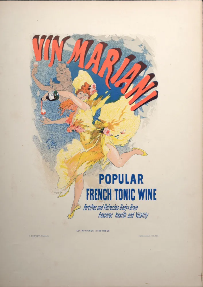 Литография Cheret - Vin Mariani, 1896