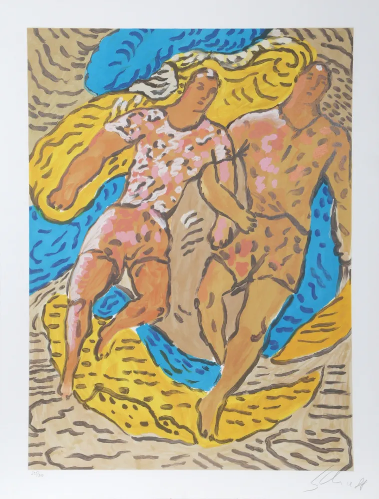 Литография Chia - Athletes