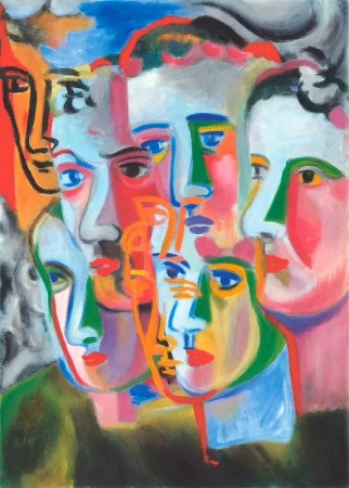 Акватинта Chia - Enigma dei Volti