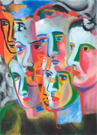 Акватинта Chia - Enigma dei Volti