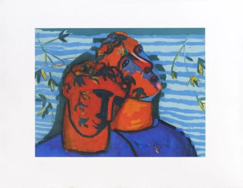 Акватинта Chia - Scena d'affetto