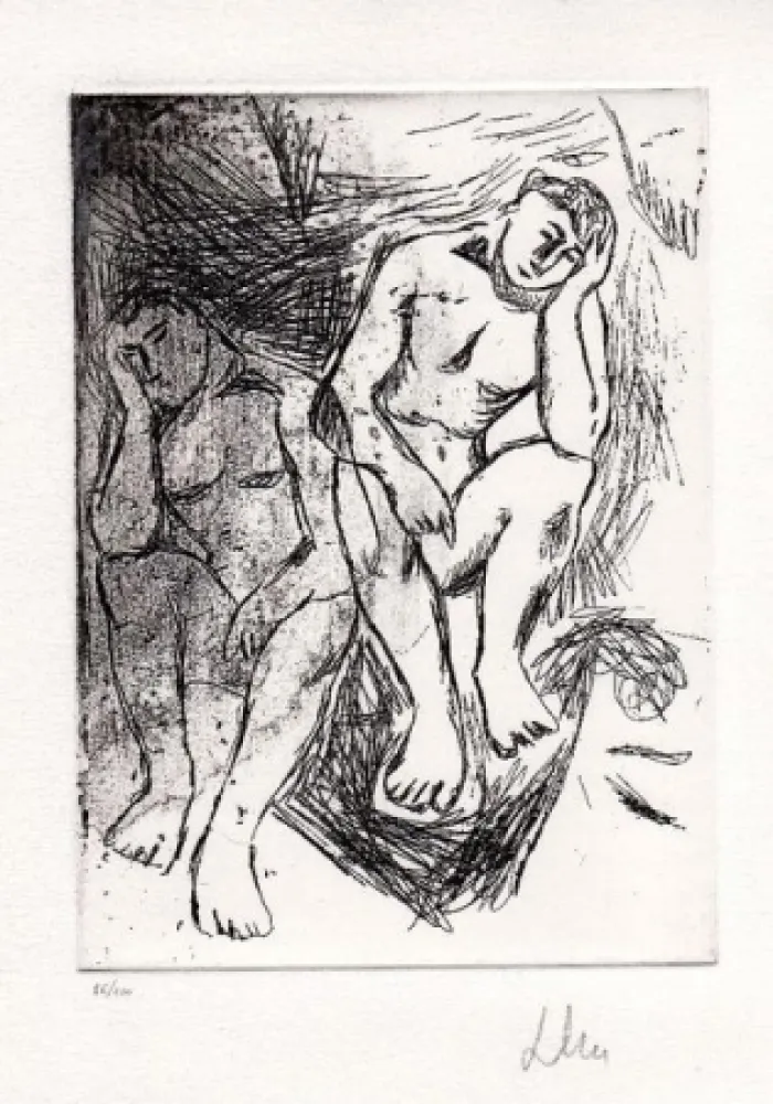 Офорт Chia - Tot epigrammi di nero