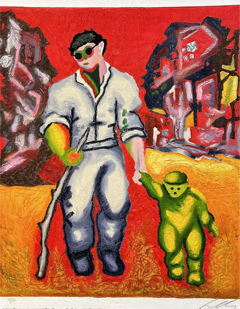Офорт И Аквитанта Chia - Untitled 9 (from Ten Masterprints)