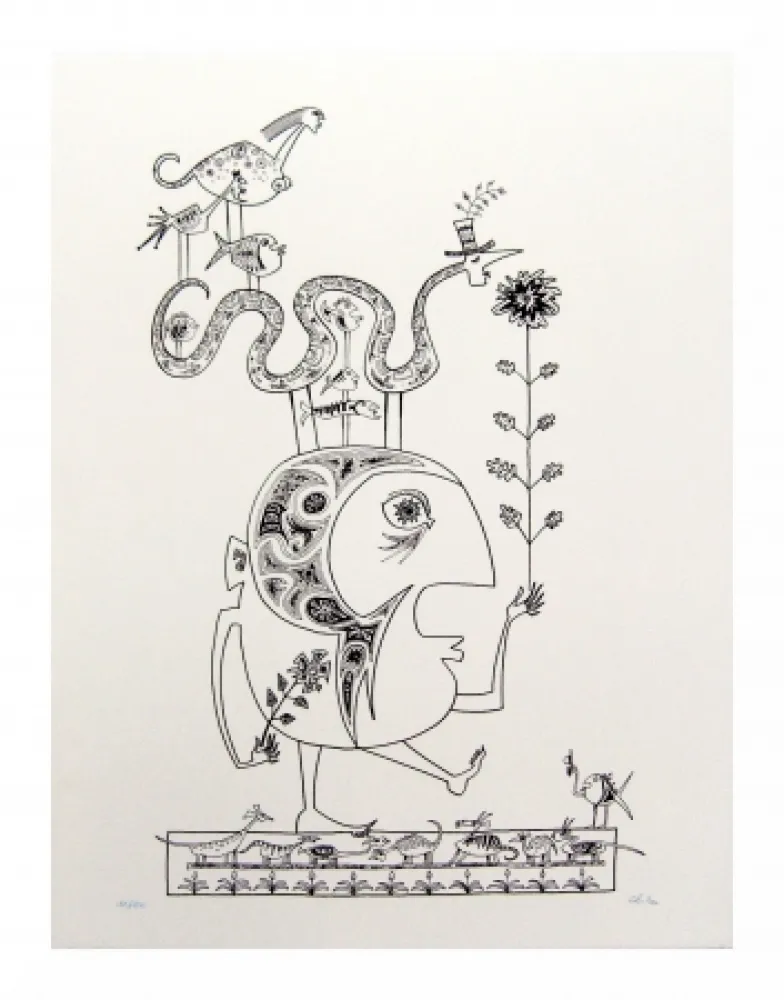 Литография Chica - Hommage à Brauner