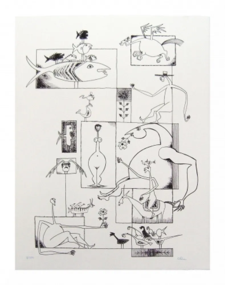 Литография Chica - Ils sont tous là!