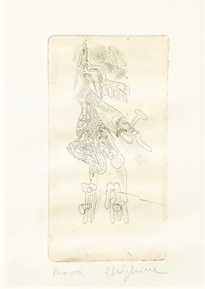 Офорт Chighine - Cristo