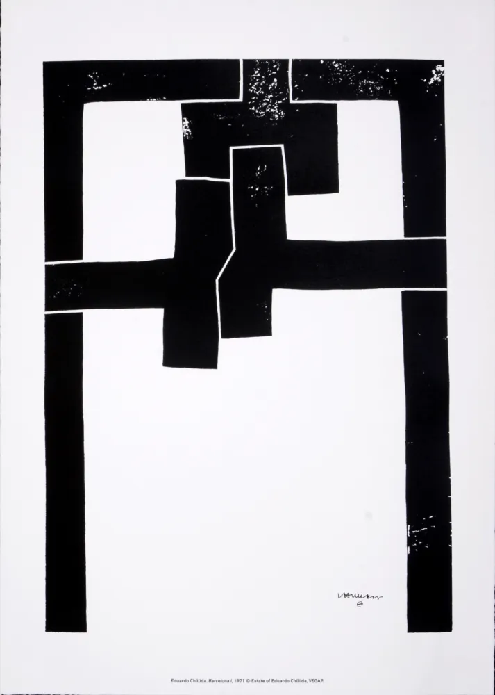Сериграфия Chillida - (After) Barcelona I, 1971