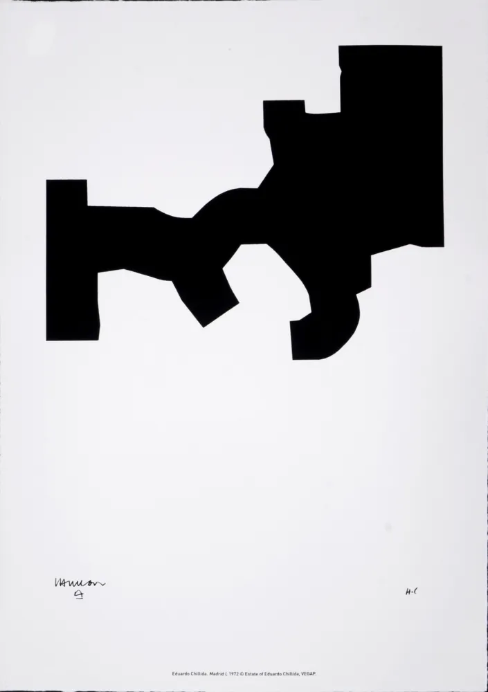 Сериграфия Chillida - (After) Madrid I, 1972