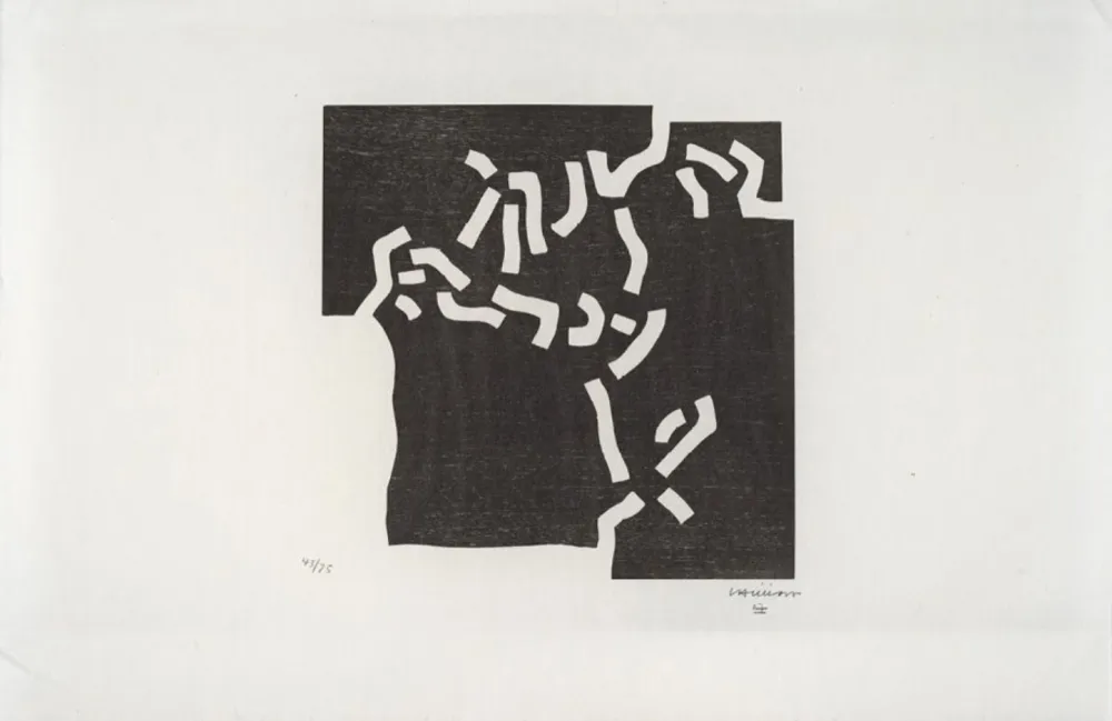 Гравюра На Дереве Chillida - Beltza II