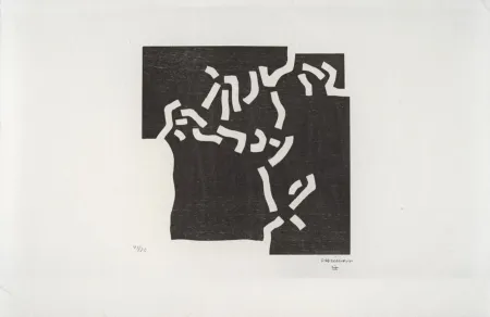 Гравюра На Дереве Chillida - Beltza II