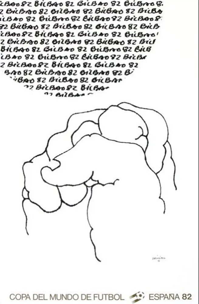 Литография Chillida - Coupe du Monde 82 - Espagne