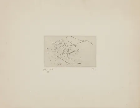 Офорт Chillida - Esku IV (Mano IV)