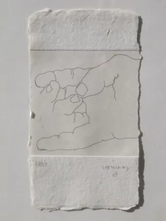 Офорт Chillida - ESKU XXVII