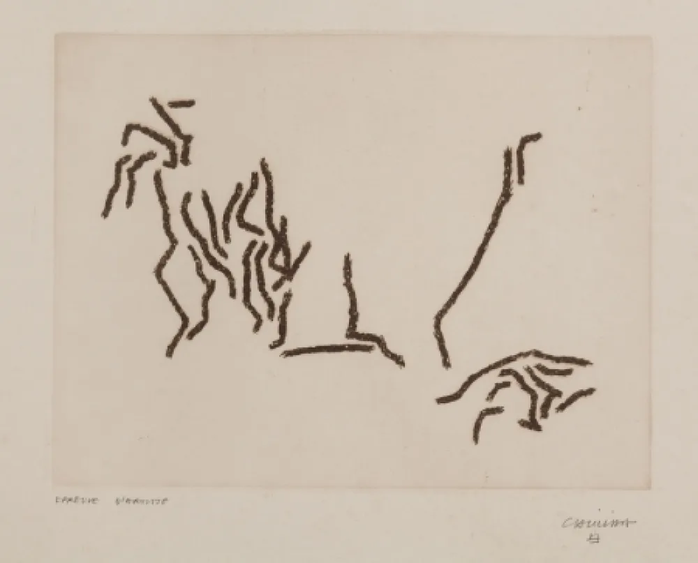Гравюра Chillida - Glissement de Limites (First print)