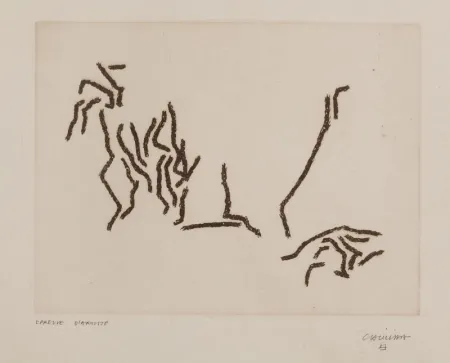 Гравюра Chillida - Glissement de Limites (First print)