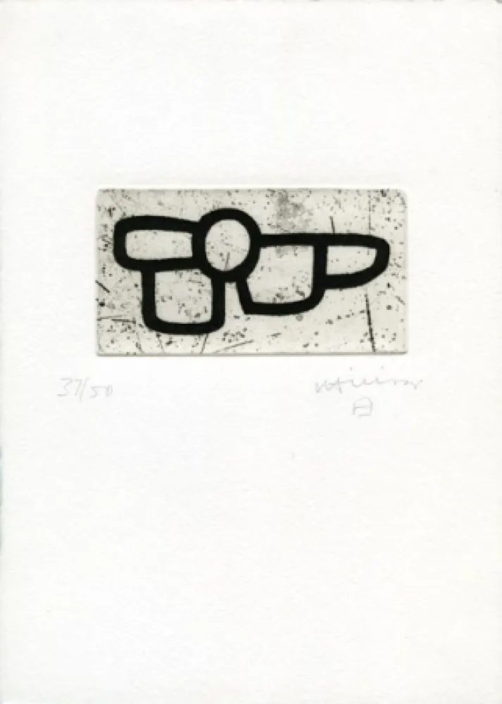 Офорт Chillida - Homenaje a Arnold Rudlinger
