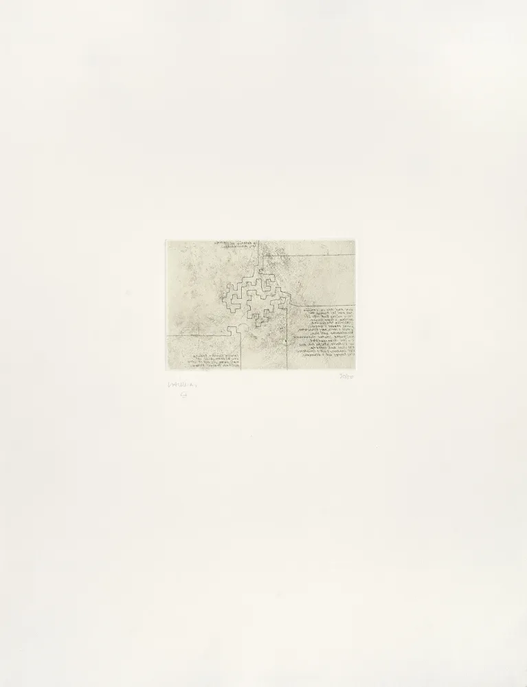 Гравюра Chillida - Hommage à Rosalia de Castro 