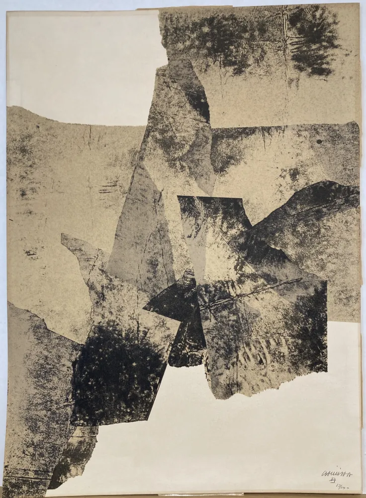 Литография Chillida - Lithographie signée et numérotée. 