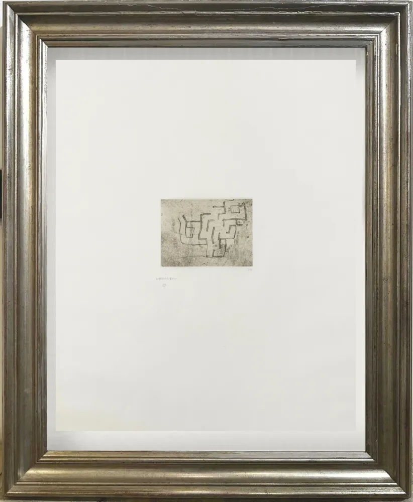 Гравюра Сухой Иглой Chillida - Opus P.II