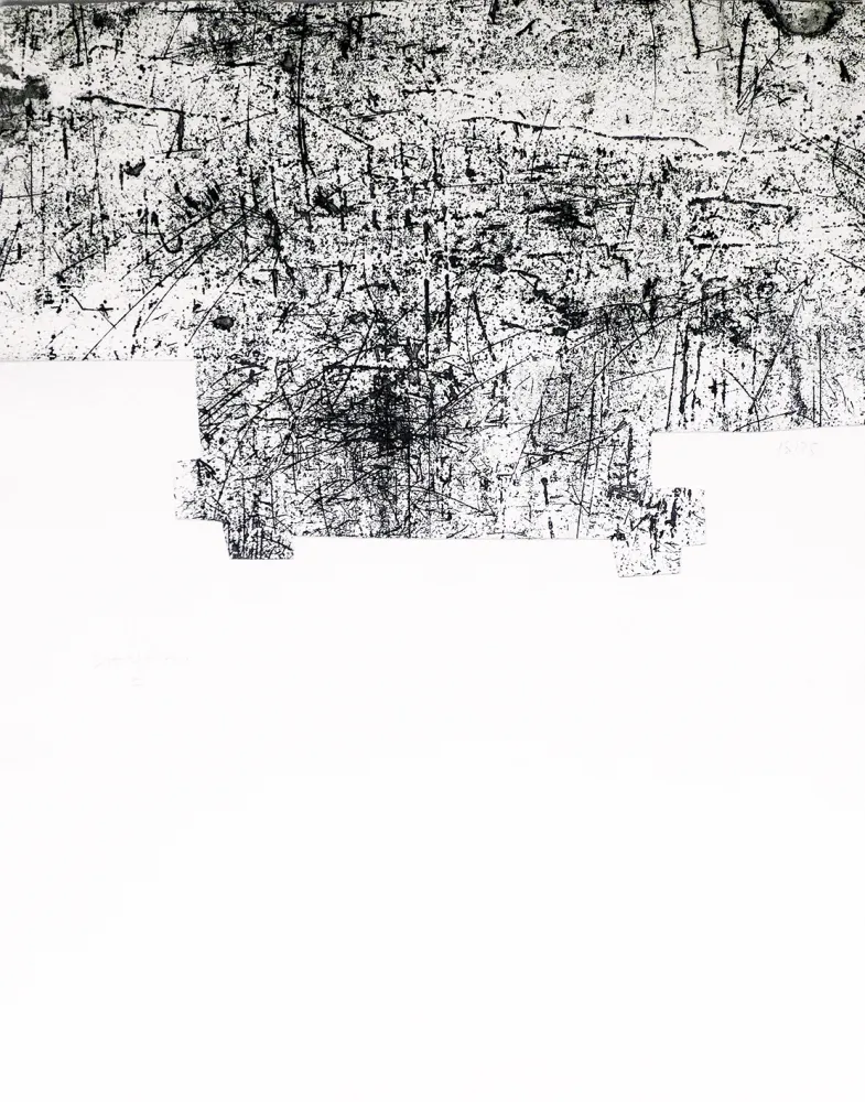 Офорт И Аквитанта Chillida - Une helene de vent ou fumee III