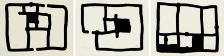 Акватинта Chillida - Zedatu (I, III y IV)