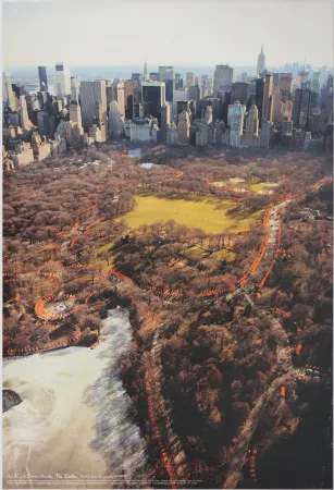 Афиша Christo - Central Park New York : Aerial View of the Gates