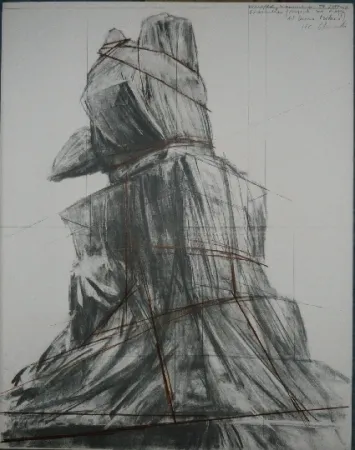 Литография Christo - PIAZZA DEL DUOMO MILAN