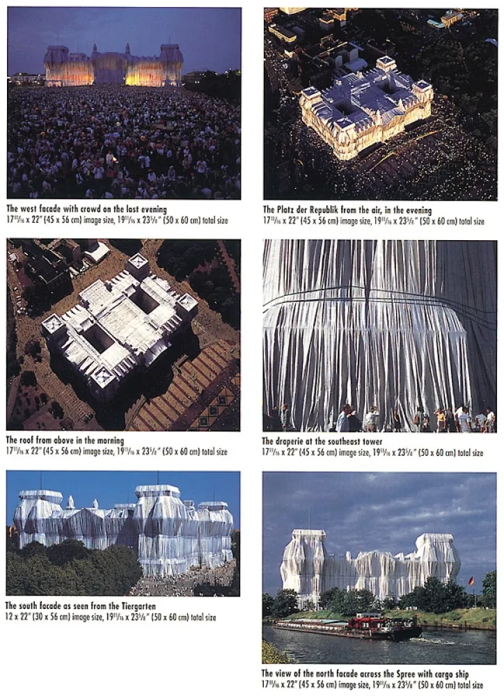 Фотографии Christo - Reichstag Mappe II, 6 Blatt