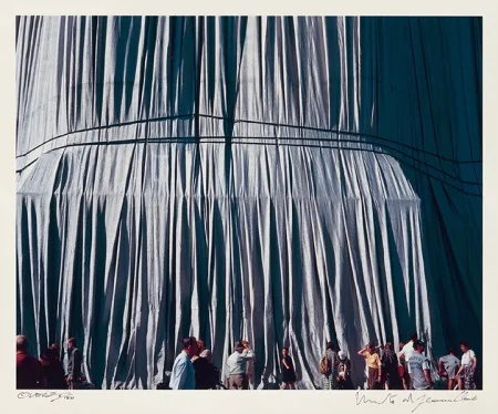 Фотографии Christo - Reichstag Mappe II, Faltenwurf