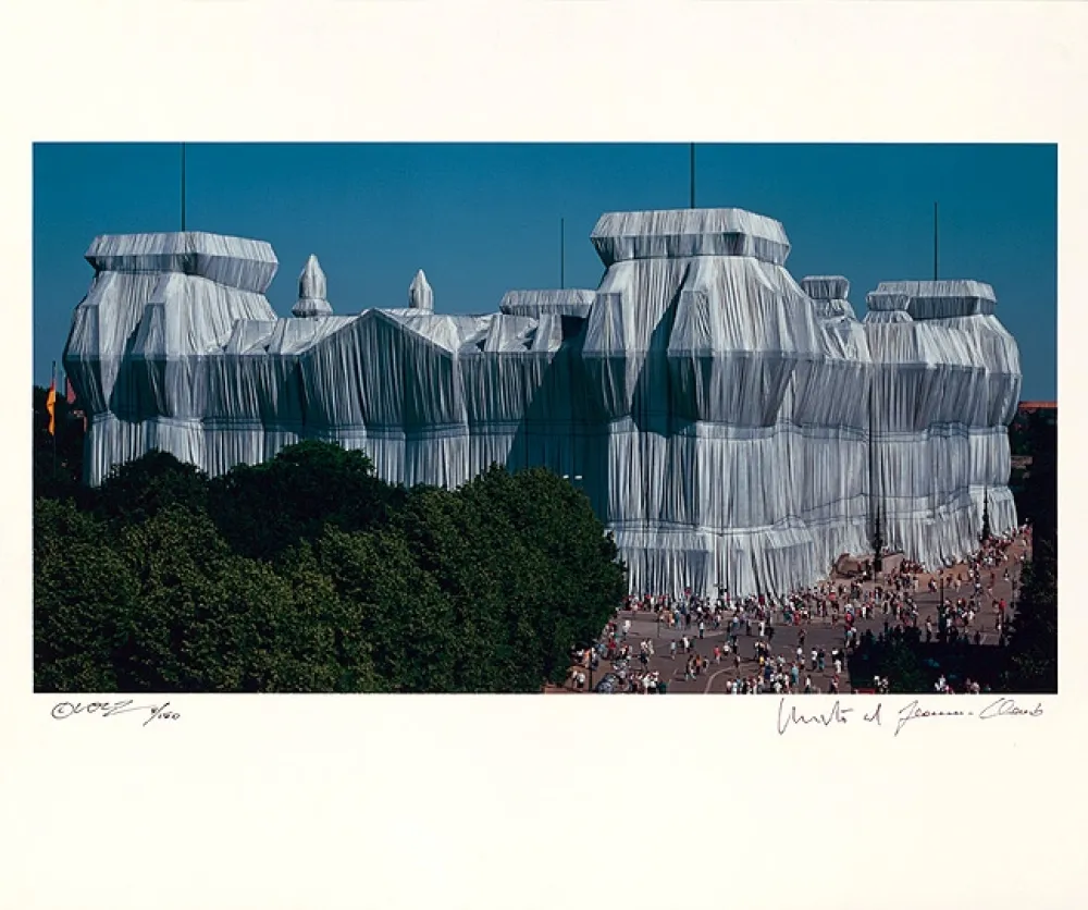 Литография Christo - Reichstag Mappe II, Südfassade