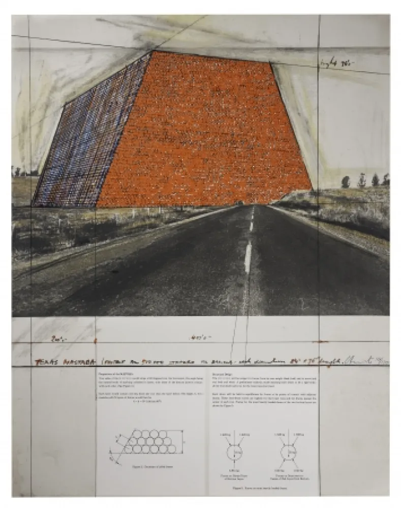 Сериграфия Christo - Texas Mastaba