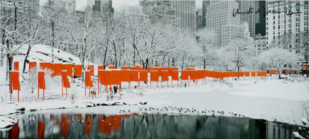 Фотографии Christo - The Gates Skyline in the snow