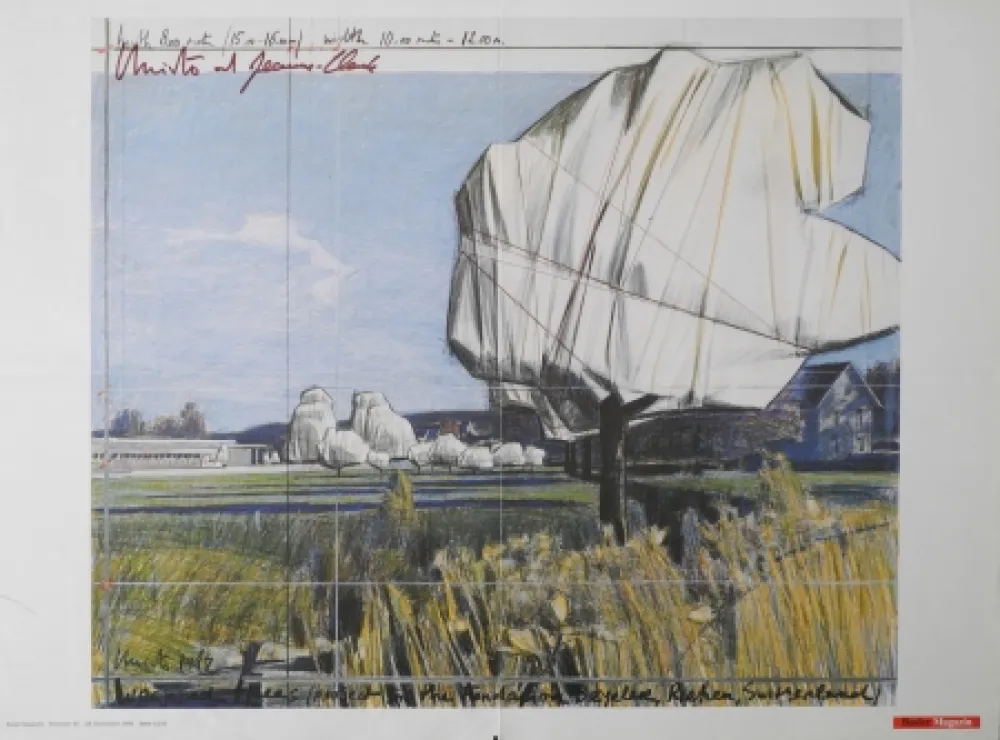 Гашение Christo - Wrapped Trees, Fondation Beyeler