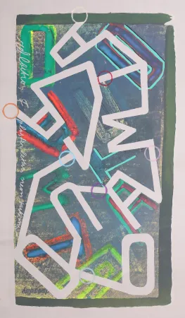 Сериграфия Chryssa - Constructions: Reflections of Plaster Letter Neon Tubing