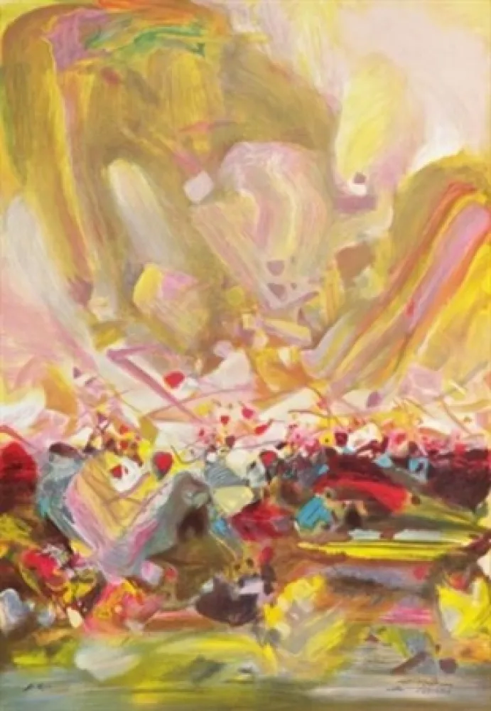 Литография Chu Teh Chun  - Abstract composition