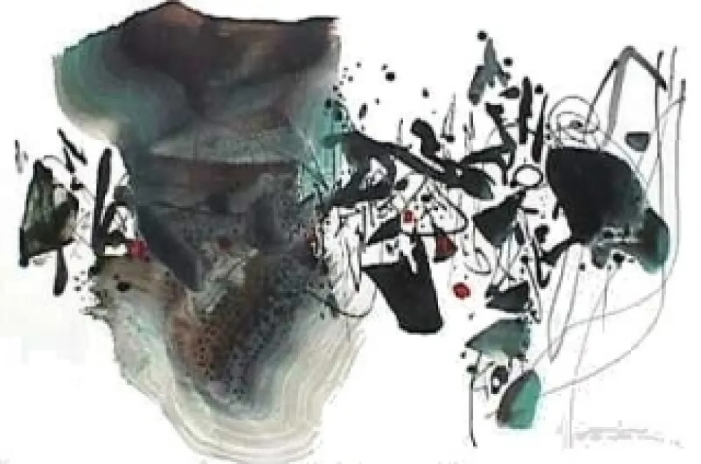 Литография Chu Teh Chun  - Composition