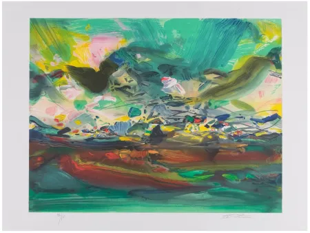 Литография Chu Teh Chun  - Étincelante élégance 