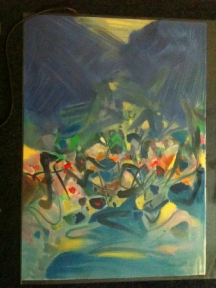 Литография Chu Teh Chun  - SAISON BLEUE